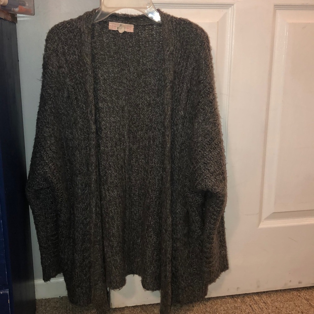 Thick Gray Cardigan